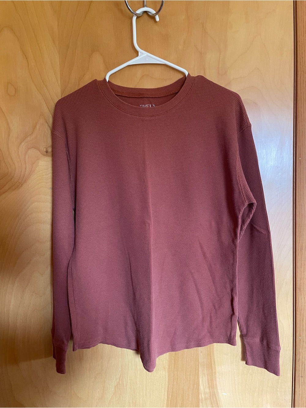 🦋3 for $10🦋 Time and Tru Long-Sleeve Burnt Orange Thermal Tee